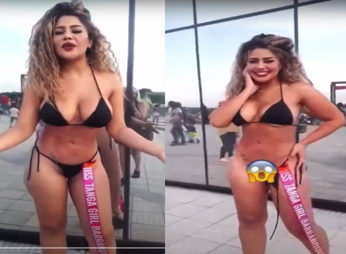 Miss Tanga Se Le Suelta El Bikini Cuando Modelaba Vi